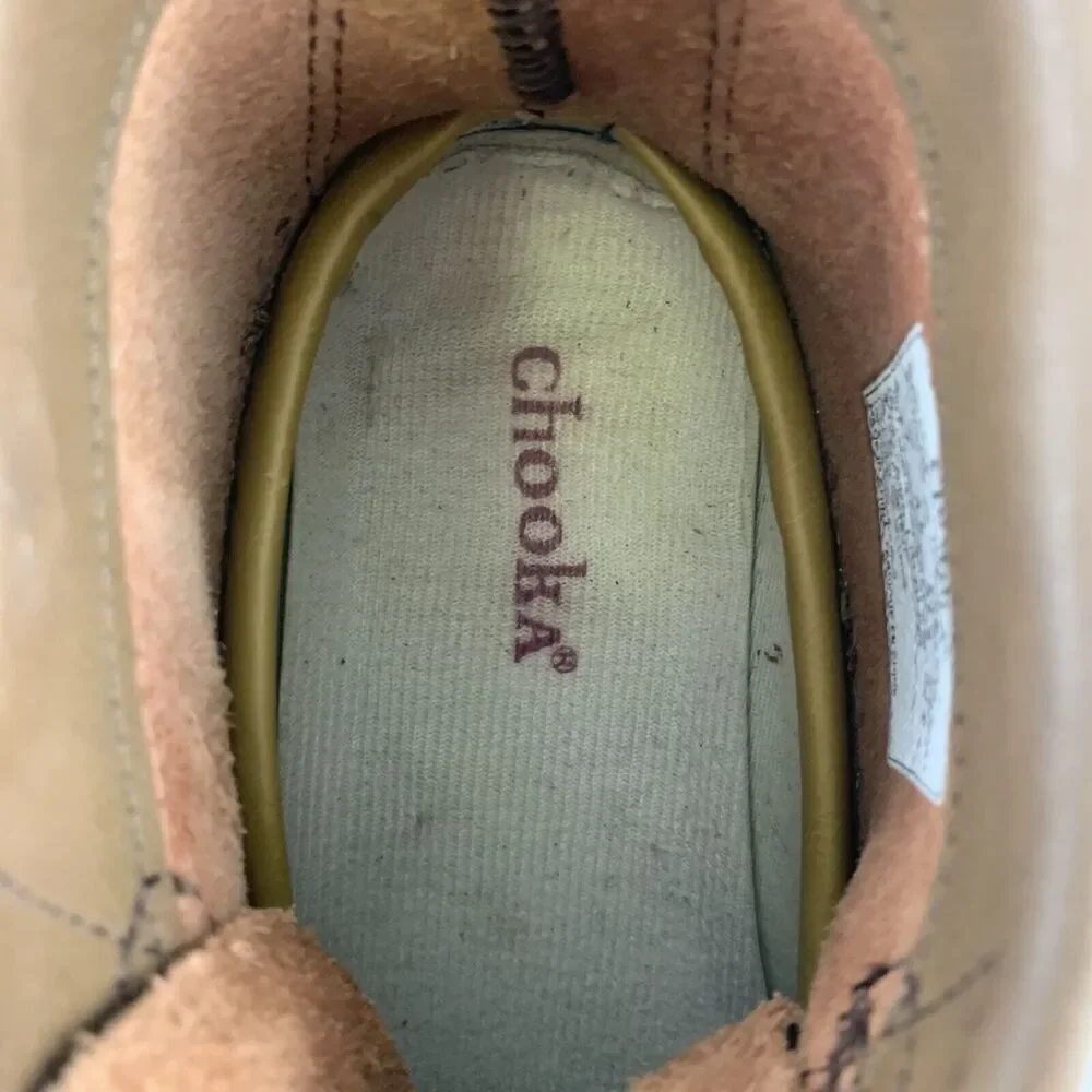 BOGO Chooka Low Duck Boot Tulip Brown Leather Lace Up Ankle Orange Waterproof 7‎